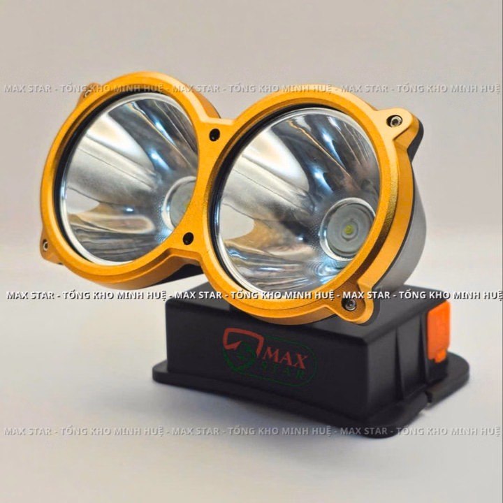 Đèn Pin Đội Đầu 2 Bóng Siêu Sáng Max Star Y13 Chiếu Xa 500 Mét Soi Sáng Liên Tục 8 Giờ Gd214 - Lady'S Passion - Ảnh 3