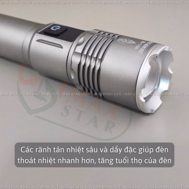 Đèn Pin Cầm Tay Siêu Sáng Mini Raybow 1196 Hiển Thị Phần Trăm Pin Soi Xa Gần Pin Trâu Chống Nước Vỏ Nhôm Chất Lượng Cao Gd215 - Lady'S Passion - Ảnh 4