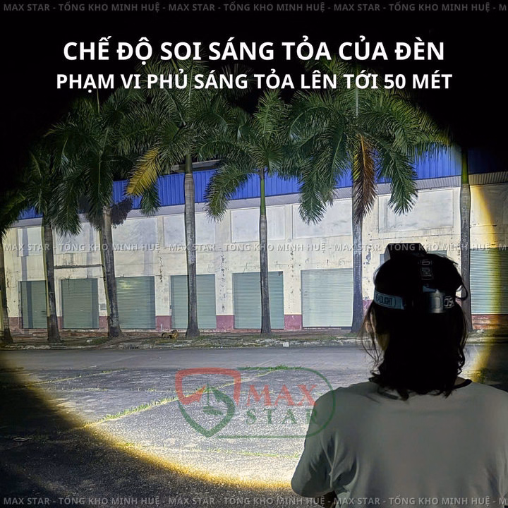 Đèn Pin Đội Đầu Siêu Sáng Max Star S95 Zoom Sáng Xa Gần Công Suất 42W Soi Xa 1200 Mét, Đèn Đội Đầu Pin Trâu Gd216 - Lady'S Passion - Ảnh 7