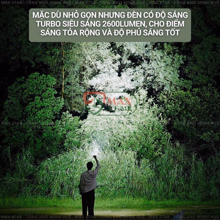 Đèn Pin Cầm Tay Mini Siêu Sáng Max Star Ms51 Vỏ Nhôm Chống Nước Ipx7 Độ Sáng Tối Đa 2600 Lumen Soi Sáng Liên Tục ~5 Giờ Gd217 - Lady'S Passion - Ảnh 7
