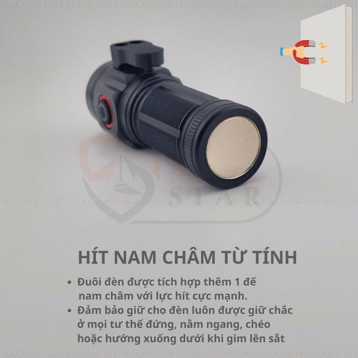 Đèn Pin Cầm Tay Mini Siêu Sáng Max Star Ms51 Vỏ Nhôm Chống Nước Ipx7 Độ Sáng Tối Đa 2600 Lumen Soi Sáng Liên Tục ~5 Giờ Gd217 - Lady'S Passion - Ảnh 5