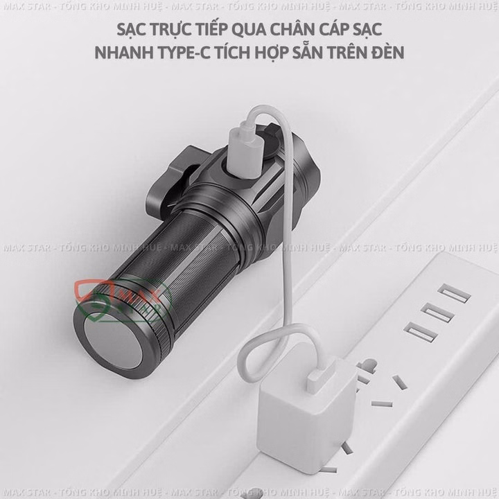 Đèn Pin Cầm Tay Mini Siêu Sáng Max Star Ms51 Vỏ Nhôm Chống Nước Ipx7 Độ Sáng Tối Đa 2600 Lumen Soi Sáng Liên Tục ~5 Giờ Gd217 - Lady'S Passion - Ảnh 9