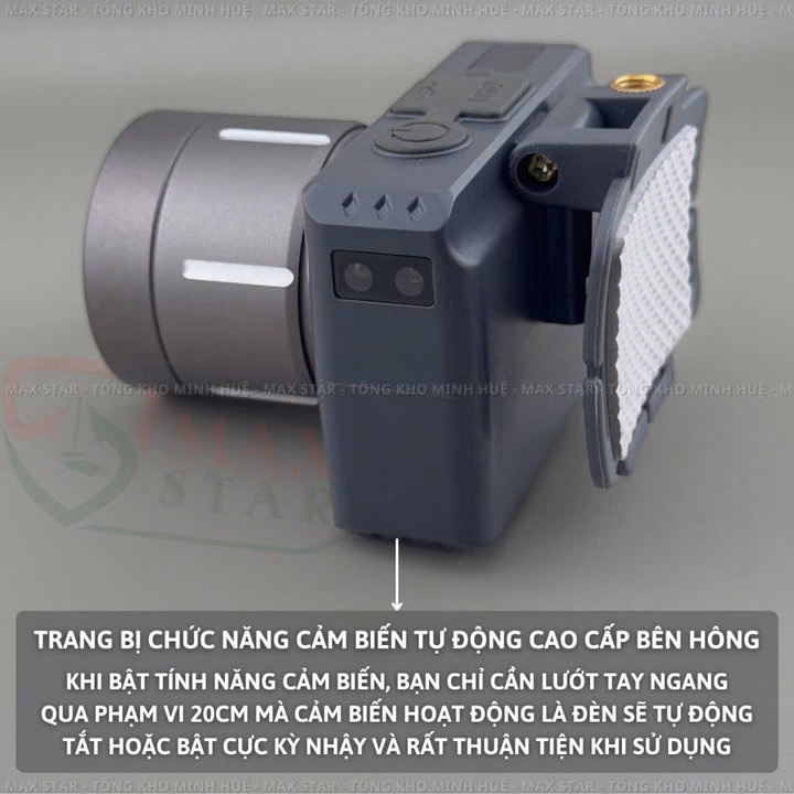 Đèn Pin Đội Đầu Siêu Sáng Max Star S609 Zoom Xa Gần Gom Tỏa, Pin Trâu, Cảm Biến Sạc Ngược Cho Điện Thoại Đa Năng Cao Cấp Gd219 - Lady'S Passion - Ảnh 8