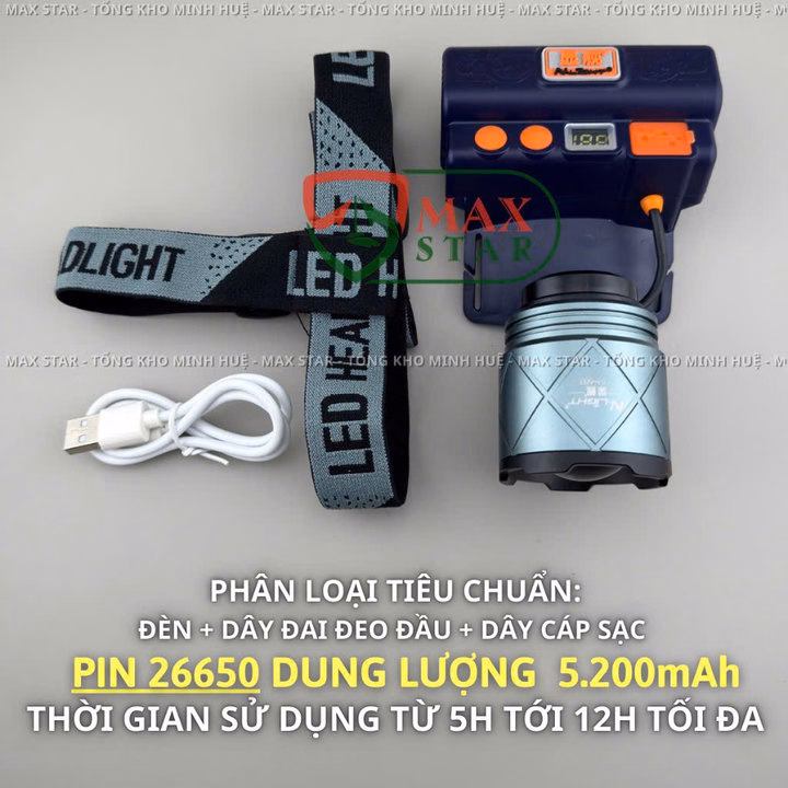 Đèn Pin Đội Đầu Siêu Sáng Xj600 Zoom Xa Gần Gom Tỏa Pin Trâu Cảm Biến Sạc Ngược Cho Điện Thoại Đa Năng Cao Cấp Gd221 - Lady'S Passion - Ảnh 8