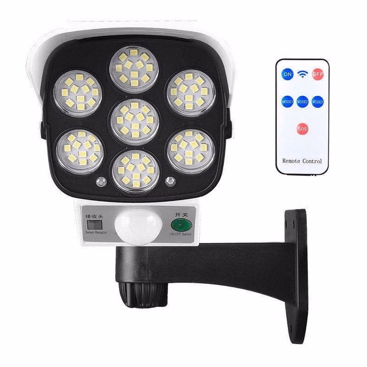 Đèn Năng Lượng Mặt Trời Giả Camera Ngoài Trời Tự Động Bật Tắt Chống Trộm, Chống Nước Ip67 Có Điều Khiển Gd233 - Lady'S Passion - Ảnh 9