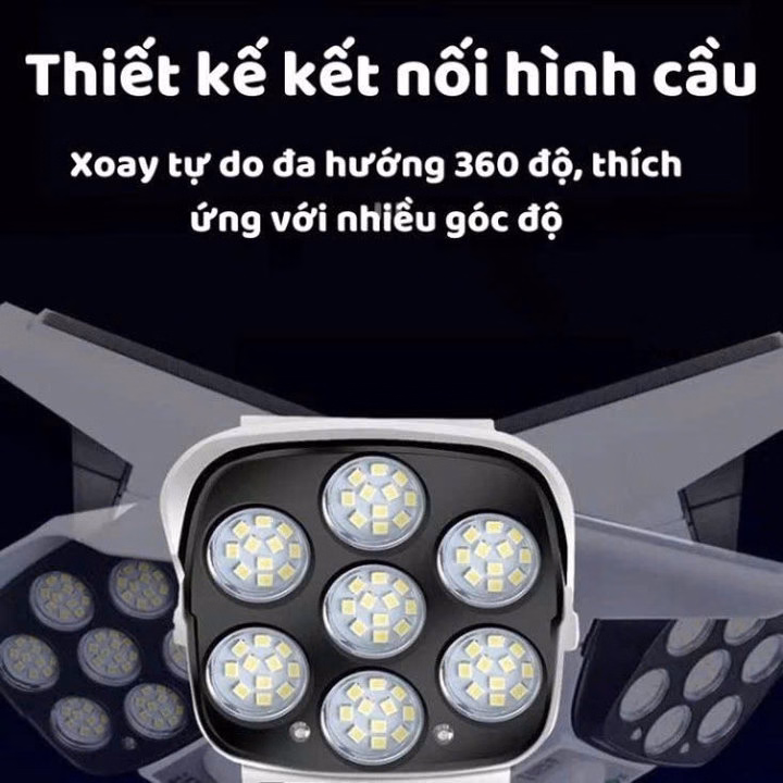 Đèn Năng Lượng Mặt Trời Giả Camera Ngoài Trời Tự Động Bật Tắt Chống Trộm, Chống Nước Ip67 Có Điều Khiển Gd233 - Lady'S Passion - Ảnh 11