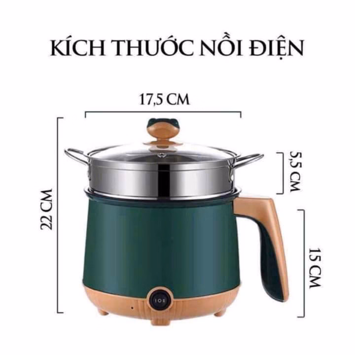 Ca Lẩu Chống Dính Size 18Cm - Kèm Vỉ Hấp - Ảnh 3