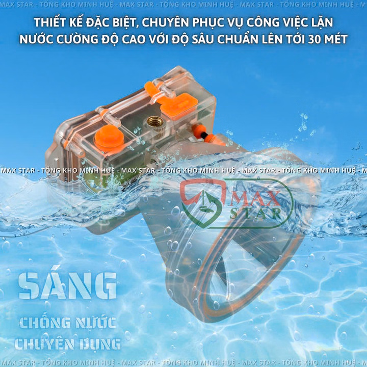 Đèn Đội Đầu Lặn Nước Siêu Sáng Chuyên Dụng Cao Cấp N-Light Chip Led Siêu Sáng Mạnh Công Suất Cao Chống Nước Ip68 Gd235 - Lady'S Passion - Ảnh 7