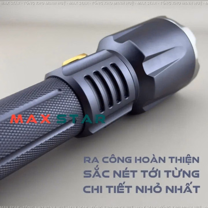 Đèn Pin Cầm Tay Siêu Sáng Maxstar Ml360 Chip Led Xhp360 Siêu Sáng Mạnh 45W Zoom Xa Gần Sạc Ngược Cho Điện Thoại Gd237 - Lady'S Passion - Ảnh 8