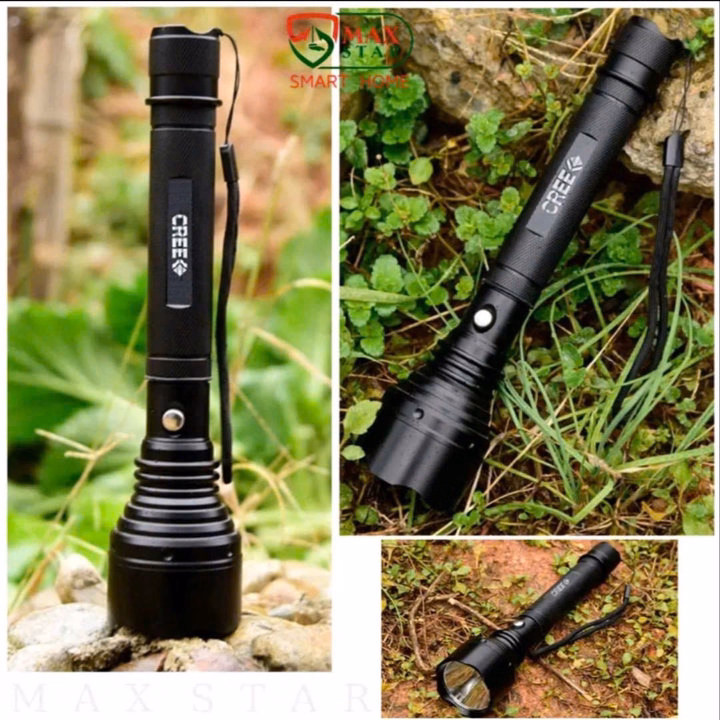 Đèn Pin Cầm Tay Siêu Sáng Cree Vỏ Inox Chống Nước Ip65 Pin Siêu Khỏe Kèm Sạc Tiện Dụng Gd050 - Lady'S Passion - Ảnh 6