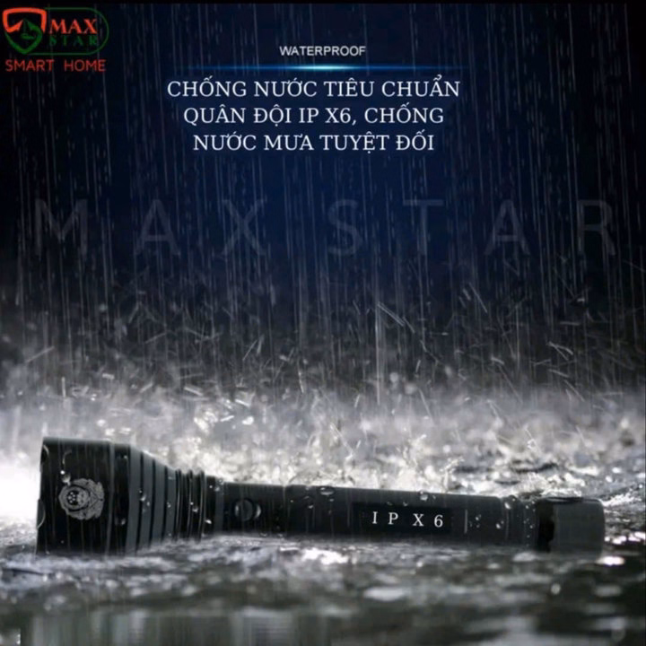 Đèn Pin Cầm Tay Siêu Sáng Cree Vỏ Inox Chống Nước Ip65 Pin Siêu Khỏe Kèm Sạc Tiện Dụng Gd050 - Lady'S Passion - Ảnh 7