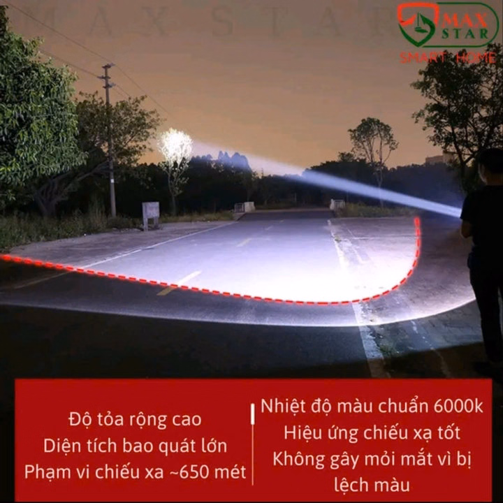 Đèn Pin Cầm Tay Siêu Sáng Cree Vỏ Inox Chống Nước Ip65 Pin Siêu Khỏe Kèm Sạc Tiện Dụng Gd050 - Lady'S Passion - Ảnh 8