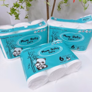 Túi 6 Cuộn Giấy Vệ Sinh Mom Baby Xanh - Gdn