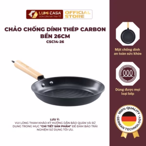Nồi Áp Suất Thép Carbon Lumi Casa 24Cm Chống Dính Công Nghệ Đức - Cao Cấp, An Toàn Cho Sức Khỏe