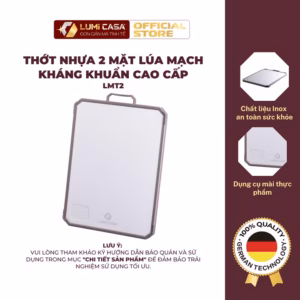 Thớt Nhựa 2 Mặt Lúa Mạch Kháng Khuẩn Cao Cấp Lumi Casa Công Nghệ Đức - An Toàn & Hiện Đại