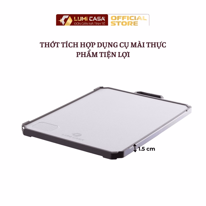 Thớt Nhựa 2 Mặt Lúa Mạch Kháng Khuẩn Cao Cấp Lumi Casa Công Nghệ Đức - An Toàn & Hiện Đại - Ảnh 3