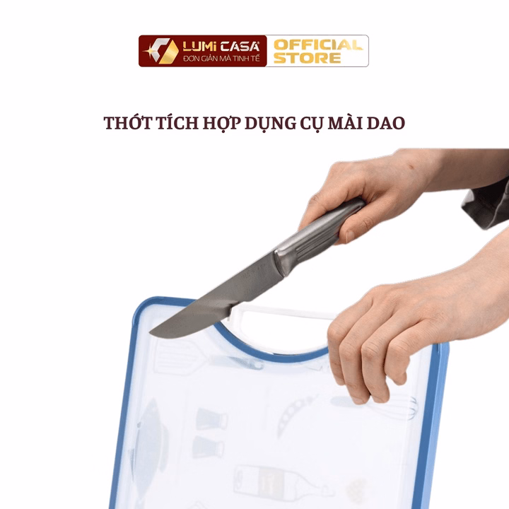 Thớt Nhựa 2 Mặt Lúa Mạch Kháng Khuẩn Cao Cấp Lumi Casa Công Nghệ Đức - An Toàn & Bền Bỉ - Ảnh 2