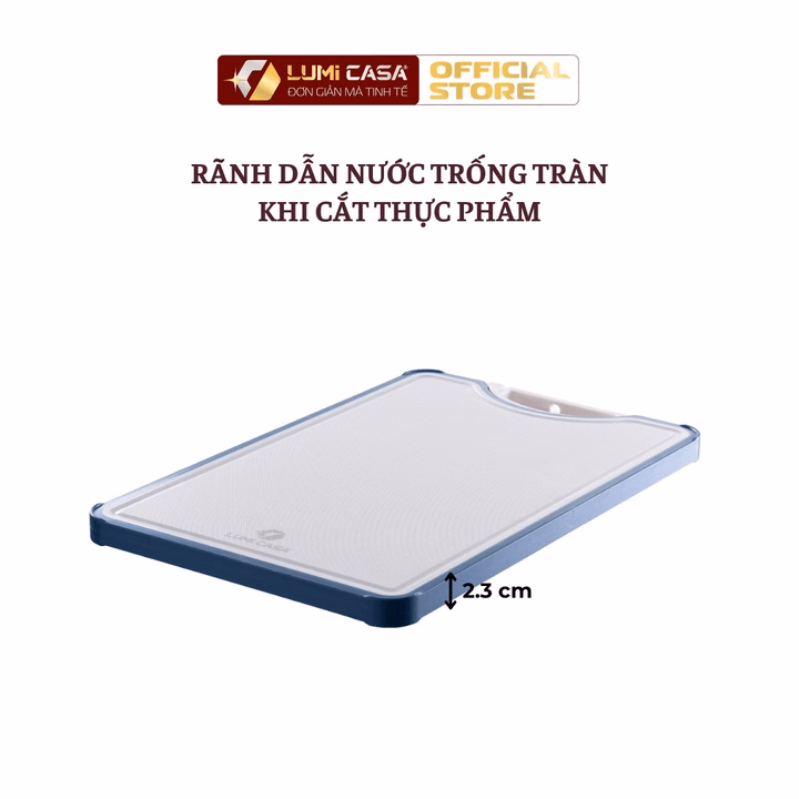Thớt Nhựa 2 Mặt Lúa Mạch Kháng Khuẩn Cao Cấp Lumi Casa Công Nghệ Đức - An Toàn & Bền Bỉ - Ảnh 4
