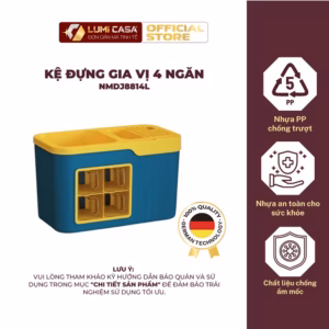 Kệ Đựng Gia Vị 4 Ngăn Lumi Casa Công Nghệ Đức - Tiện Lợi, Đa Năng, Tiết Kiệm Không Gian