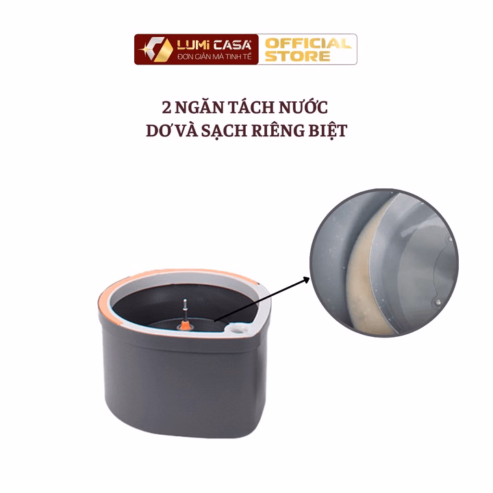 Bộ Lau Nhà Xoay 360 Độ Thông Minh Lumi Casa - Công Nghệ Đức, Đa Năng, Tiện Lợi - Ảnh 3