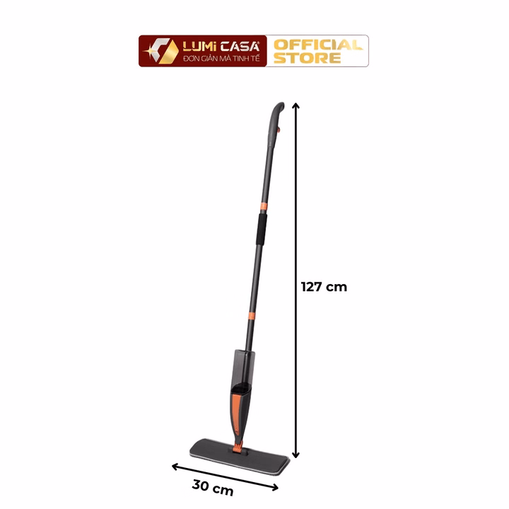 Cây Lau Nhà Phun Sương Thông Minh Lumi Casa Đa Năng - Công Nghệ Đức, Bình Xịt Nước 350Ml - Ảnh 2