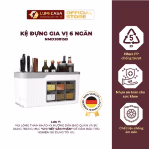 Kệ Đựng Gia Vị 6 Ngăn Lumi Casa Công Nghệ Đức - Tiện Lợi, Đa Năng, Tiết Kiệm Không Gian