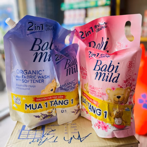 Nước Giặt Xả Babi Mild Thái Lan 2400Ml Tặng Kèm Túi Nhỏ 530Ml L034 - Lady'S Passion - Ảnh 2
