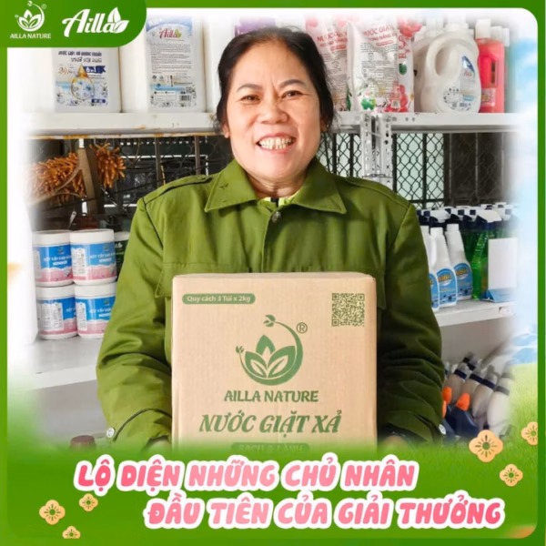 Nước Giặt Xả Ailla Nature Hương Nắng Xuân Thùng X 3 Túi 2Kg Sạch Sâu - Lưu Lâu - Công Nghệ Châu Âu – An Toàn Cho Cả Gia Đình! - Ảnh 12