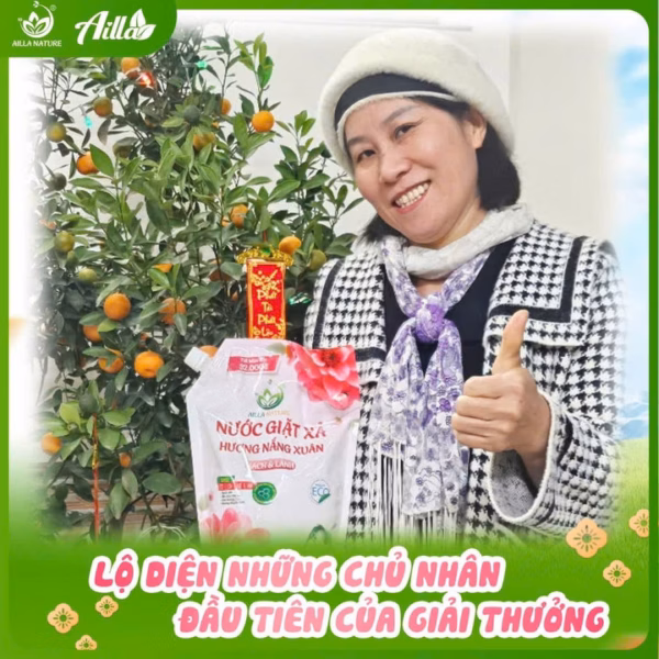 Nước Giặt Xả Ailla Nature Hương Nắng Xuân Thùng X 3 Túi 2Kg Sạch Sâu - Lưu Lâu - Công Nghệ Châu Âu – An Toàn Cho Cả Gia Đình! - Ảnh 13