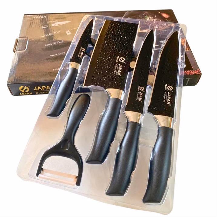 Bộ Dao Vân Nhám Nhà Bếp Nhật Bản 6 Món Tiện Lợi - Ảnh 2