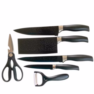 Bộ Dao Vân Nhám Nhà Bếp Nhật Bản 6 Món Tiện Lợi