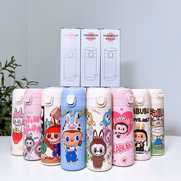 Bình Giữ Nhiệt Hoạt Hình Nút Bật 420Ml Ngẫu Nhiên - Gdn - Ảnh 2