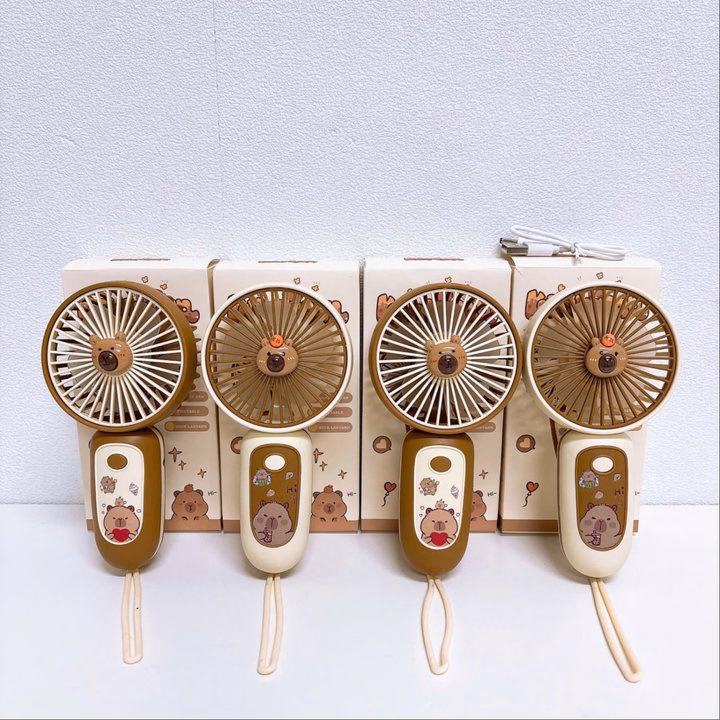 Quạt Mini Cầm Tay Capybara, Labubu Màu Ngẫu Nhiên - Ảnh 5