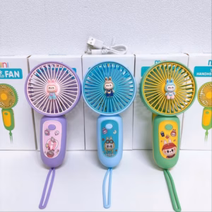 Quạt Mini Cầm Tay Capybara, Labubu Màu Ngẫu Nhiên