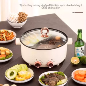Nồi Lẩu Điện 2 Ngăn 2 Nút Điều Chỉnh Amazing Ah 5.5L - Gdn