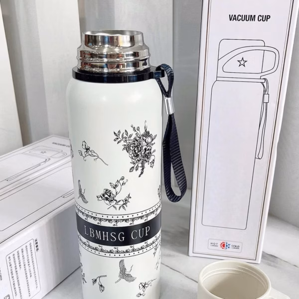 Bình Giữ Nhiệt Kèm Cốc Hàng Sang Đẹp Xuất Sắc - Ảnh 3
