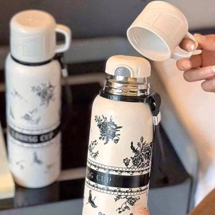 Bình Giữ Nhiệt Kèm Cốc Hàng Sang Xịn Đẹp Xuất Sắc - Ảnh 4