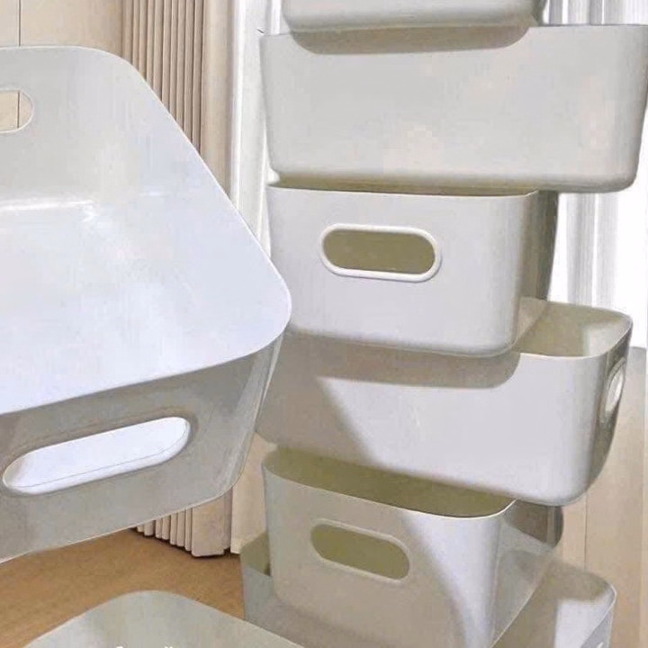 Combo 10 Khay Nhựa Hình Chữ Nhật Sz 20,5 Cm Để Đồ Tiện Lợi - Ảnh 4