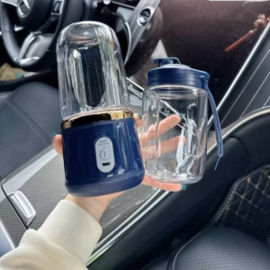 Máy Xay Sinh Tố 300Ml Cầm Tay 6 Lưỡi 2 Cối - Sử Dụng Pin Sạc Cổng Usb Siêu Tiện Lợi