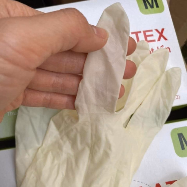 Găng Tay Cao Su Y Tế Latex Không Bột - Ảnh 4