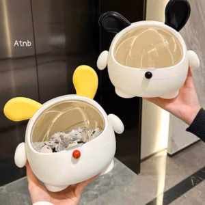 Hộp Đựng Phụ Kiện Đa Năng Có Nắp Tai Thỏ Xinh Xinh