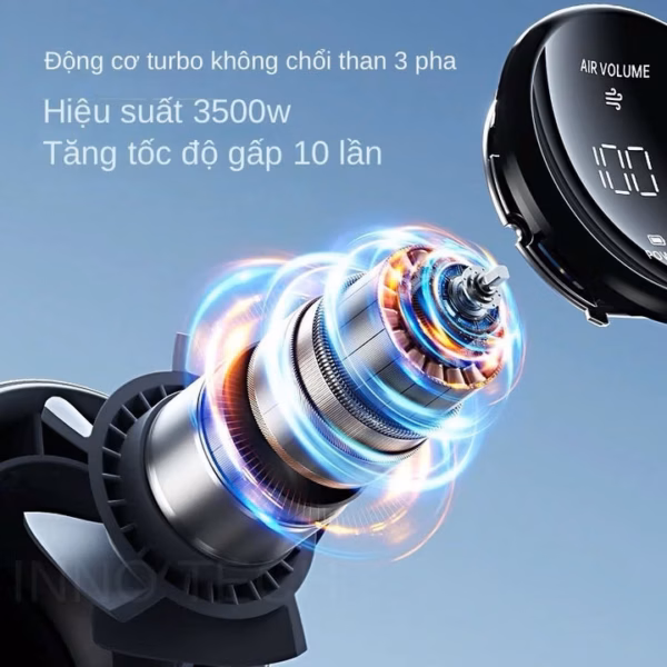 Quạt Tích Điện Hiển Thị Đèn Led Với 100 Mức Gió Veeco Vmf-05 - Gdn - Ảnh 6