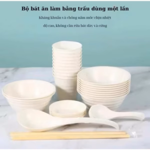 Set Bát Đũa Lúa Mạch Tiện Lợi