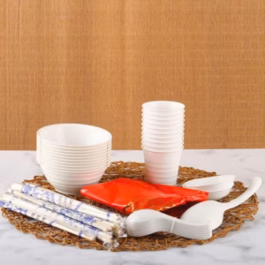 Set Bát Đũa Lúa Mạch Dùng 1 Lần Tiện Ích