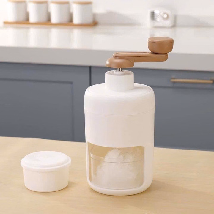 Máy Bào Đá Mini Xay Đá Tuyết Quay Bằng Tay Tiện Ích - Ảnh 3
