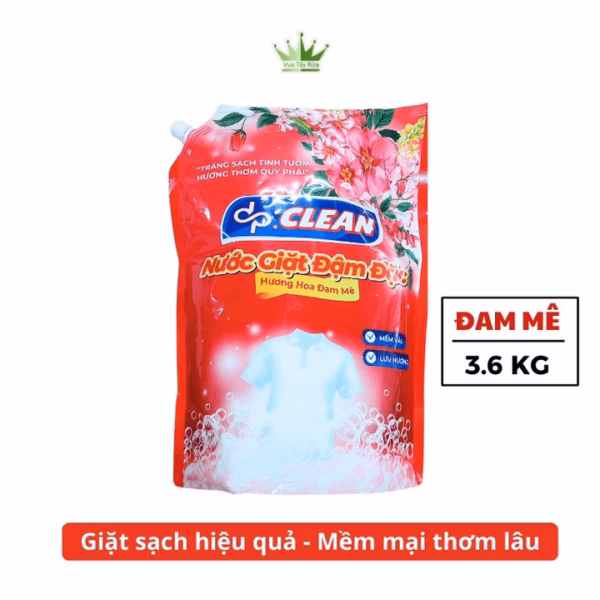 Nước Giặt Túi Đậm Đặc Dpclean 3.6Kg - Sahaka - Ảnh 5