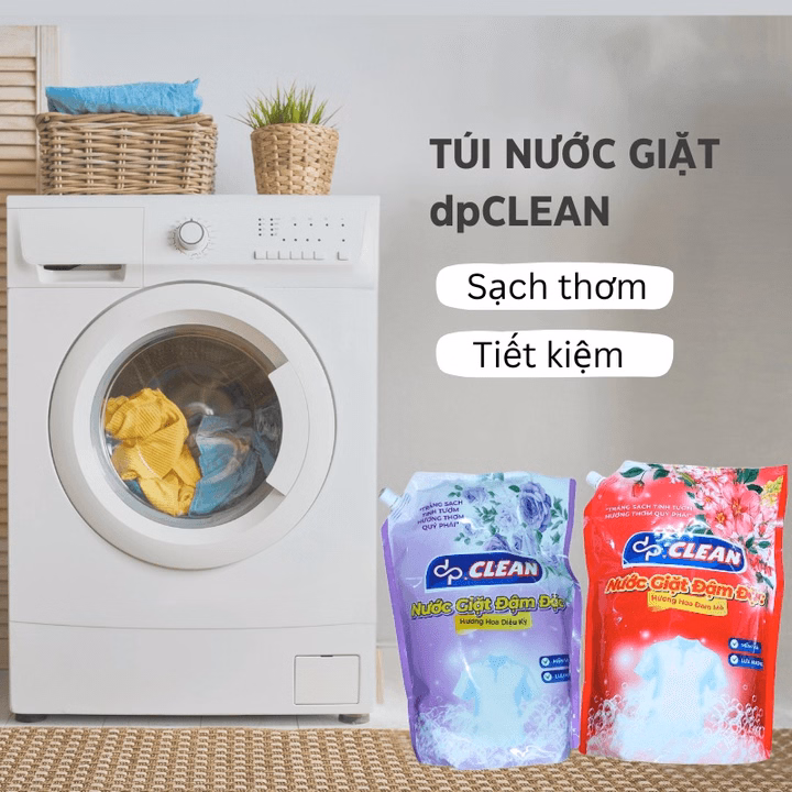 Nước Giặt Túi Đậm Đặc Dpclean 3.6Kg - Sahaka - Ảnh 2