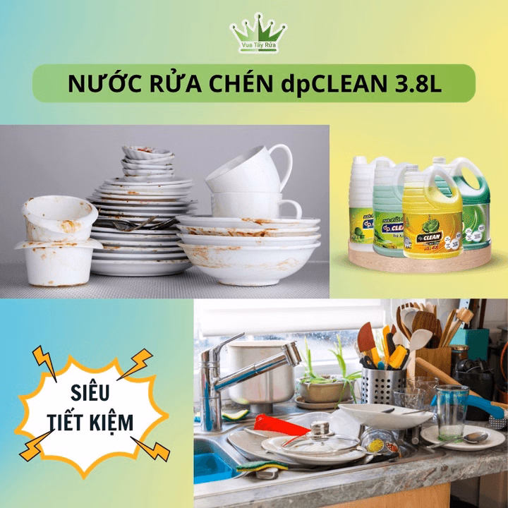 Nước Rửa Chén Dpclean 3,8L – Sahaka - Ảnh 9