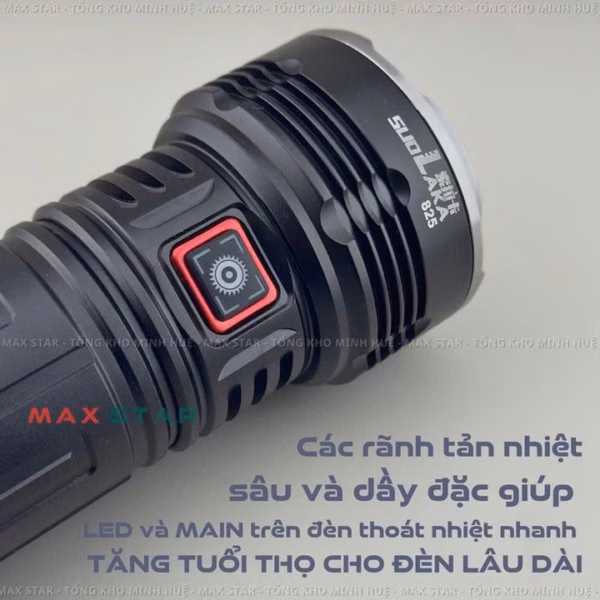 Đèn Pin Cầm Tay Laka825 Siêu Sáng Vỏ Nhôm Chống Nước Pin Trâu Gd247 - Lady'S Passion - Ảnh 2
