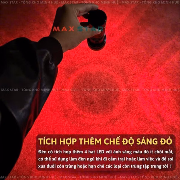 Đèn Pin Cầm Tay Laka825 Siêu Sáng Vỏ Nhôm Chống Nước Pin Trâu Gd247 - Lady'S Passion - Ảnh 8
